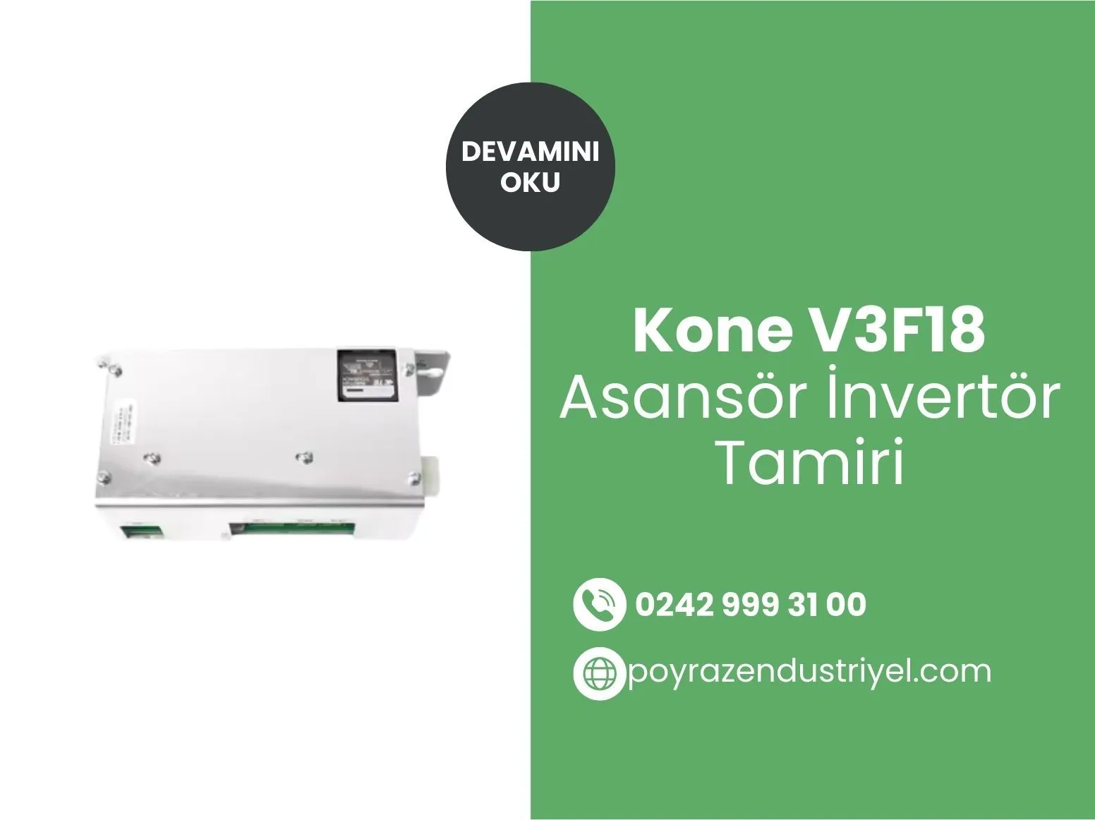 Kone V3f18 Asansör İnvertör Tamiri